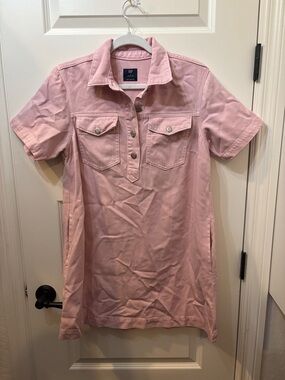 GAP Light Pink Short Sleeve Polo Shift Dress